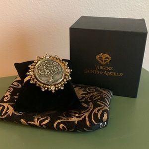 Virgin Saints & Angels Tree of Life Cuff Bracelet